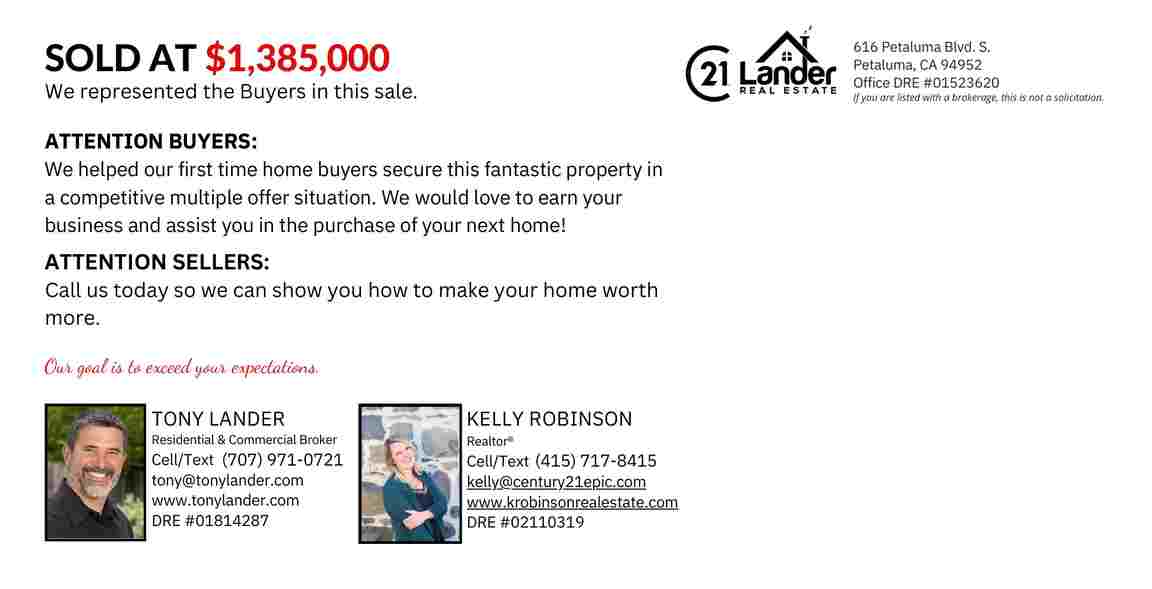Espalda Court - Sold at $1,385,000